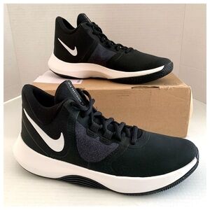 NIKE Air Precision II Basketball Shoes Black White AQ3521-001 Men Size 5.5. New